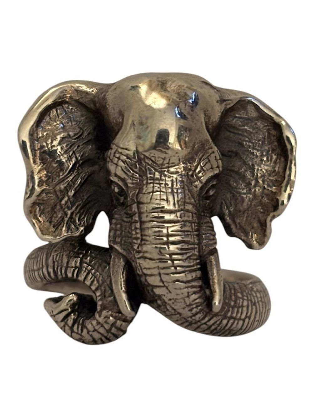 Elephant Sterling Silver Ring US 11 Like New